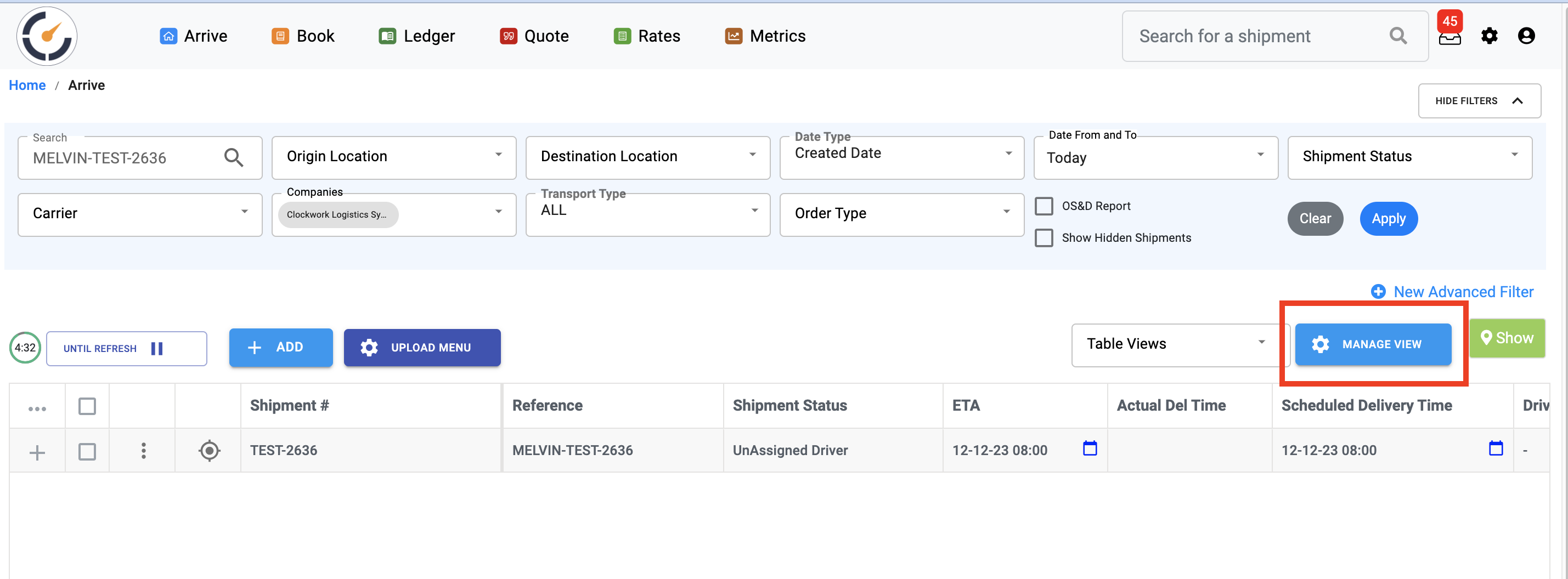 How to Share an Advanced View – Clockwork Logistics Systems